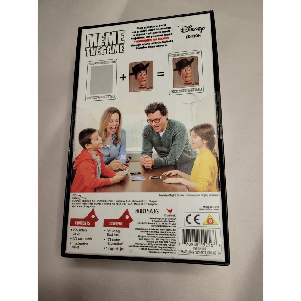 Meme the Game Disney Edition Family Card Game
